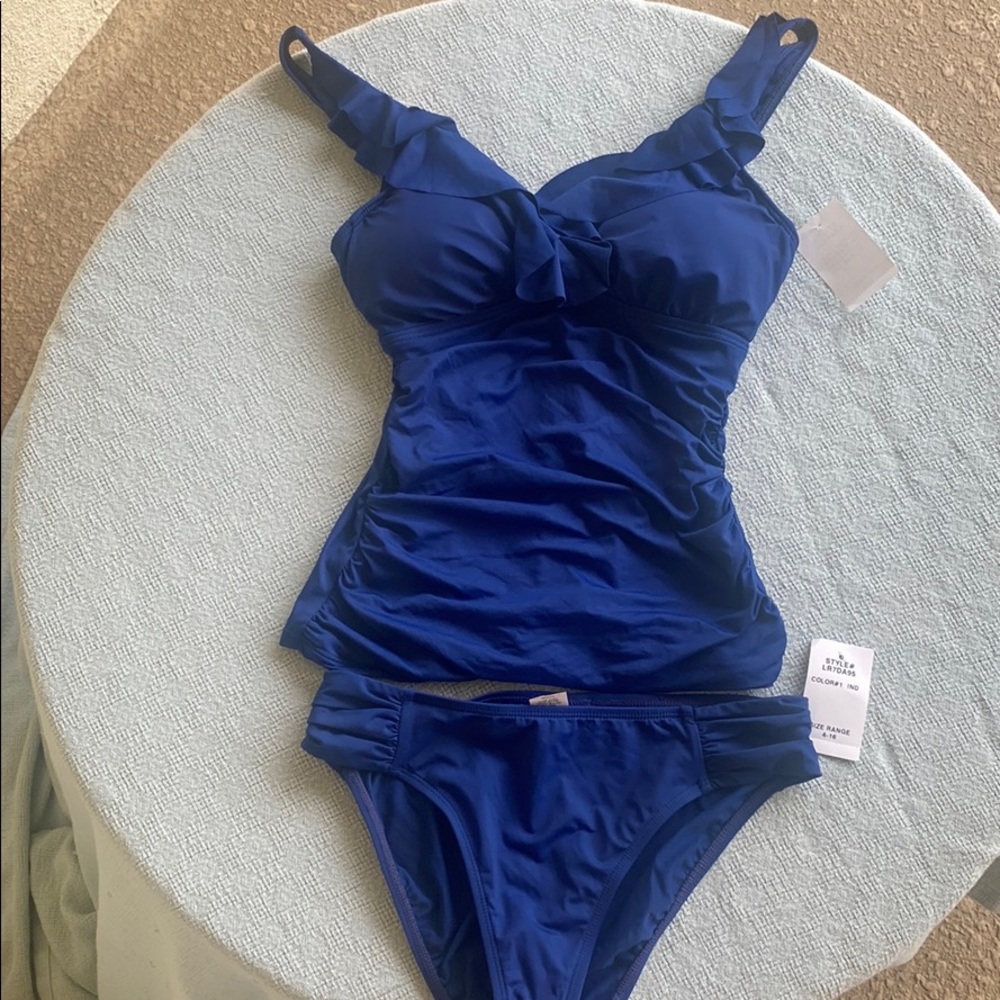 Ralph Lauren ruffle tankini